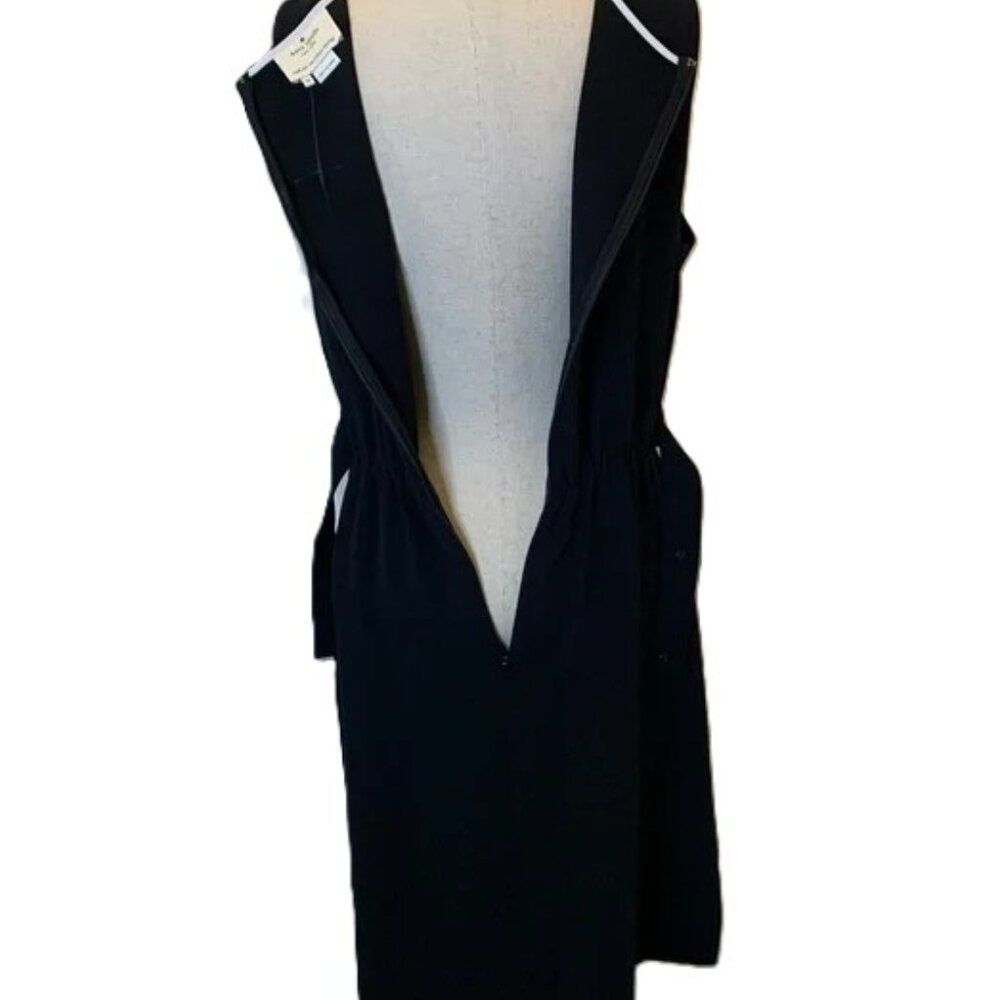 kate spade Pink, Black and White Belted Color Block Dress with Pockets - Size 6 - Picture 7 of 9